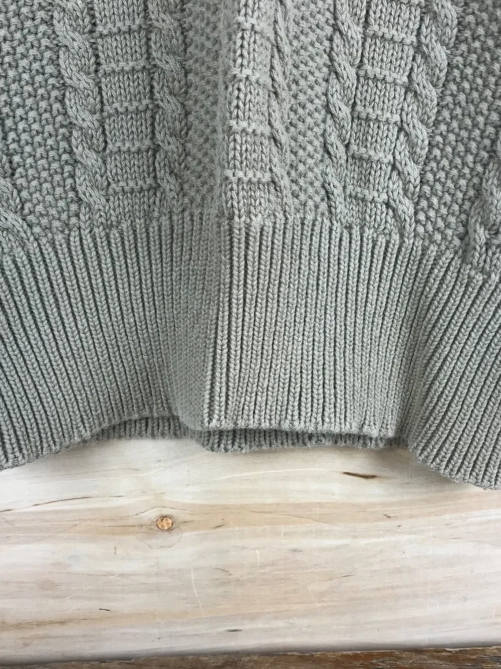 Vintage Sweater Vest Unisex Medium Brown Tan Cable Knit Breeches Hong Kong 80s